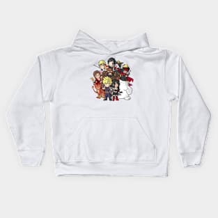 Final Fantasy 7 Chibi Team Kids Hoodie